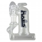 Hops Glass - Inline Perc Clear Bubbler