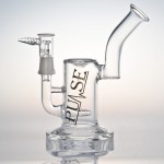 Pulse Glass - Gridded Tongue Perc Vapor Bubbler