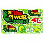 SeedleSs Clothing - West Coast Rasta Sticker Card