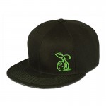 SeedleSs Clothing - Snappy Sprout Hat - Black and Green