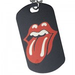 Lips Army Dog Tag with Chain