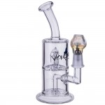 Jerome Baker - Double-Chamber Perc Stemless Glass Vapor Tube