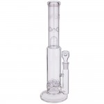 JM Flow Sci Glass Stemless Straight Tube - Cross Perc