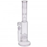 JM Flow Sci Glass Stemless Straight Tube - Cluster Perc