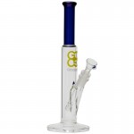 GlassCity Clear and Blue Glass Tube