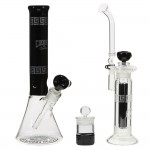 Pure Glass Crooks and Castles Boxed Set with Beaker Tube - Bubbler - Stash Jar
