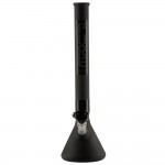 Pure Glass Classic 3814 Beaker Base Tube - 14 Inch - 38mm - Black Frosted