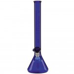 pipes cannabis Pure Glass Classic 4418 Beaker Base Tube - 18 Inch - 44mm - Blue Frosted