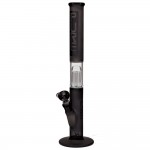 Pure Glass 10-arm Perc Straight Tube - Black Frosted