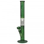 Pure Glass 10-arm Perc Straight Tube - Green Frosted