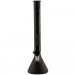 Pure Glass Classic 4418 Beaker Base Bong - 18 Inch - 44mm - Black Frosted