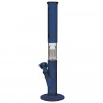 Pure Glass 10-arm Perc Straight Bong - Blue Frosted