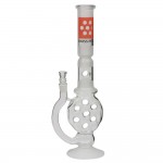 Pure Glass Swiss Perc 5mm Glass Bong - 16 Inch - Frosted