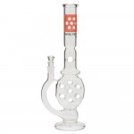 Pure Glass Swiss Perc 5mm Glass Bong - 16 Inch - Clear