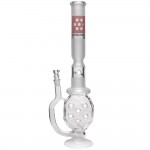 Pure Glass Swiss Perc 7mm Glass Bong - 19.5 Inch - Frosted