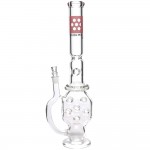 Pure Glass Swiss Perc 7mm Glass Bong - 19.5 Inch - Clear