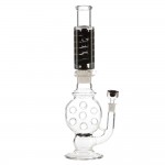 Pure Glass ZERO XM Detachable Freezable Coil Swiss Perc Glass Tube - Black