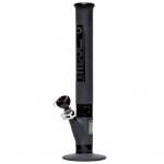 Pure Glass Classic 5018 Straight Tube - 18 Inch - 50mm - Black Frosted