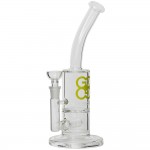 GlassCity - Stemless Layback Inline Perc to Turbine Disc Glass Bong