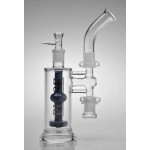 Pulse Glass - Worked Showerhead Gridded Perc Ash Catcher Bubbler