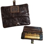 Original Kavatza Roll Pouch - Havana - Antique Brown Leather - Small