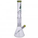 Medicali Glass - Slyme Showerhead Perc Beaker Bong - 14 Inch - Green Label