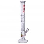 Medicali Glass - Showerhead Perc Straight Bong - 18 Inch - Red Label