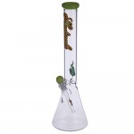 Medicali Glass - Slyme 50 Mil Beaker Bong - 18 Inch - Rasta Script Label