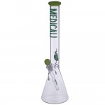 Medicali Glass - Slyme 45 Mil Beaker Bong - 18 Inch - Green Label