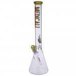 Medicali Glass - Slyme 45 Mil Beaker Bong - 18 Inch - Rasta Label