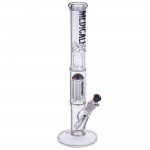 Medicali Glass - Reversal 8-Arm Tree Perc Straight Bong - 14 Inch - Black Label