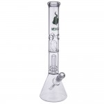 Medicali Glass - Showerhead Perc Beaker Bong - 18 Inch - Green Label