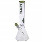 Medicali Glass - Slyme 50 Mil Beaker Bong - 14 Inch - Green Label