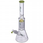 Medicali Glass - Slyme Mini 8-Arm Tree Perc Beaker Bong - Green Script Label