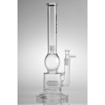 Pulse Glass - Barrel Stemline Perc to Honeycomb Disc Perc Stemless Tube