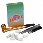 Jilter Pipe - Anodized Aluminum Pipe and Filters Set - Gold