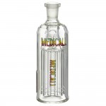 Medicali Glass - 8-Arm Tree Perc Ash Catcher - Rasta Label