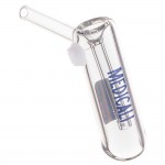 Medicali Glass - Small Bubbler Hand Pipe - Blue Label