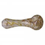 Glass Handpipe with Fume and Colored Swirls