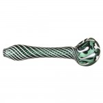 Glass Handpipe with Snowflake Design – Choice of 2 colors