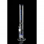 WS – Haze Color Line Glass Ice Bong with Double Disc Perc & Honey Comb Disc