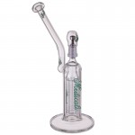 Medicali Glass - 8-Arm Tree Perc Vapor Bubbler - Green Script Label