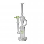 Blaze Glass - Concentrate Oil Recycler Bubbler with Percolator Dome - Green