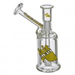 Hitman – Phase Two Mini Sidecar Bubbler with Brilliance Perc – Yellow Logo - 10mm