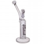 Medicali Glass - 8-Arm Tree Perc Vapor Bubbler - Silver Script Label