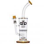 Grace Glass - Limited Edition Bubbler with Fritted Disc Perc & Showerhead Diffuser - Amber