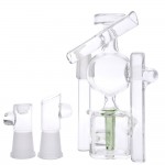 Hamm’s Waterworks Glass - Tiny Sputnik Recycler Vapor Bubbler - Green