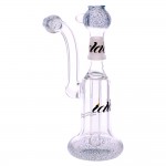 iDab Glass Sherlock Vapor Bubbler with Blue Frit - 14.5mm