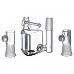 Hamm’s Waterworks Glass – Tiny Prism Vapor Bubbler with Exo-Diffy Perc – Black