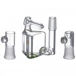 Hamm’s Waterworks Glass – Tiny Prism Vapor Bubbler with Exo-Diffy Perc – Green